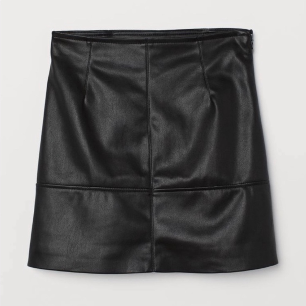 Faux Leather Skirt